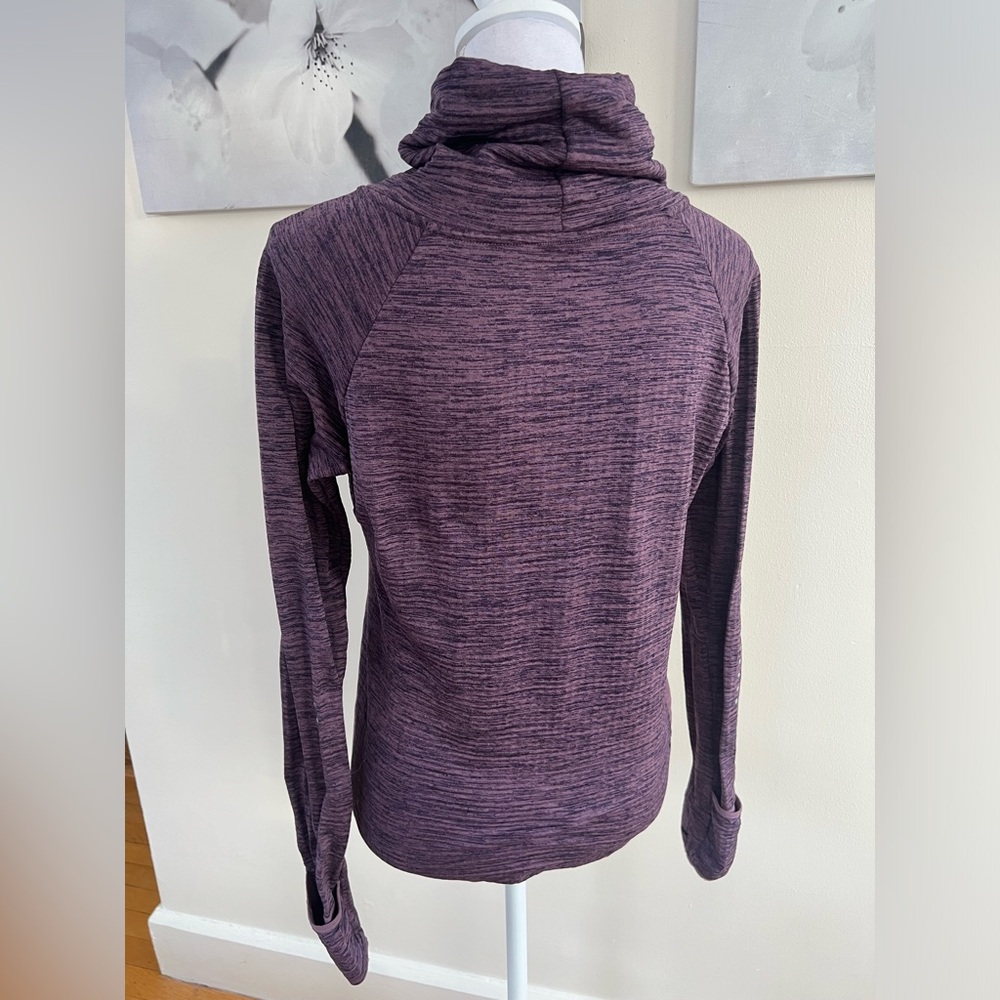 Nike Running Dri-Fit Heathered Purple Running Cowl Neck Pullover Size Small - Picture 4 of 9